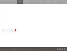Tablet Screenshot of hotelpledge3.com
